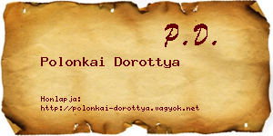 Polonkai Dorottya névjegykártya